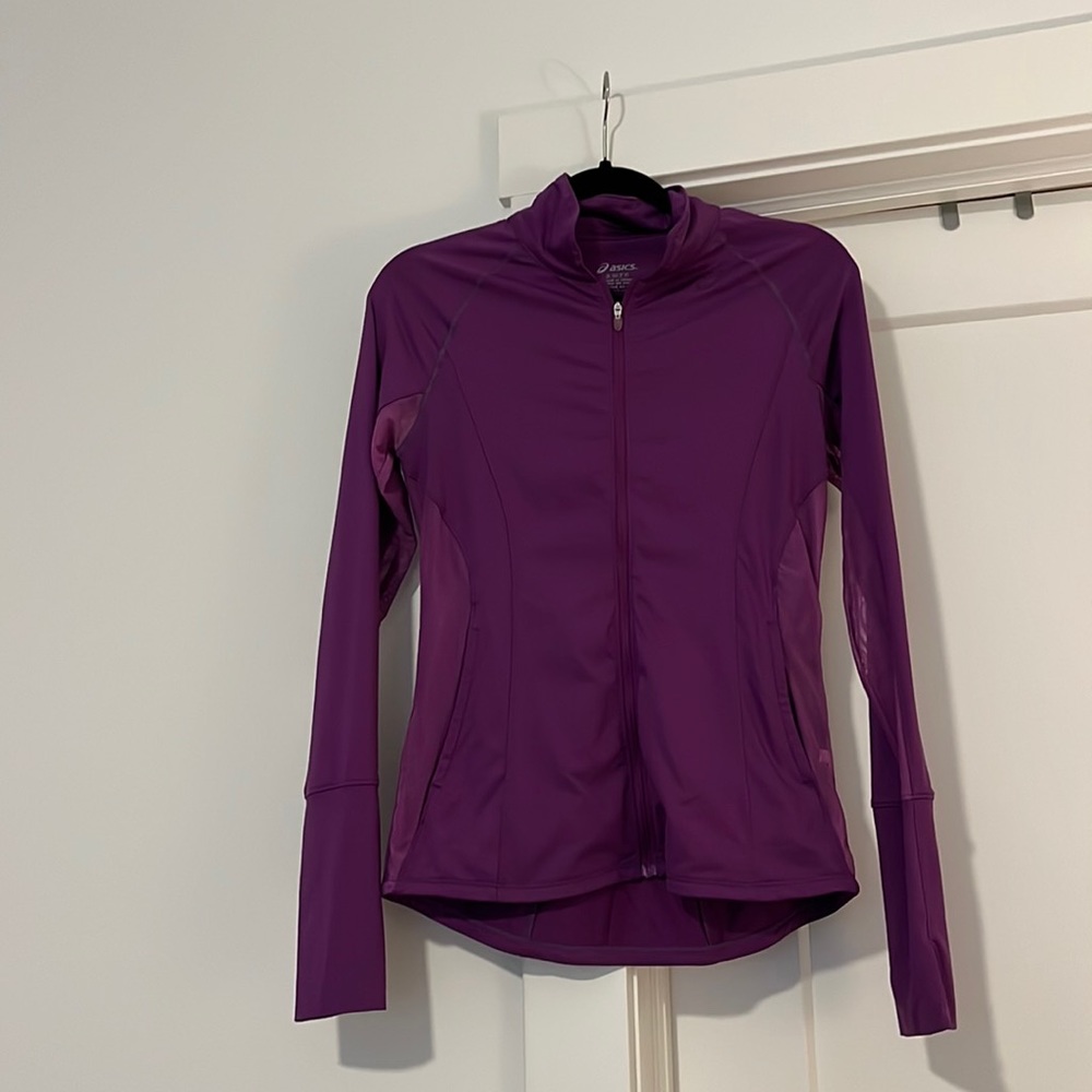 ASICS zip up jacket with mesh panels